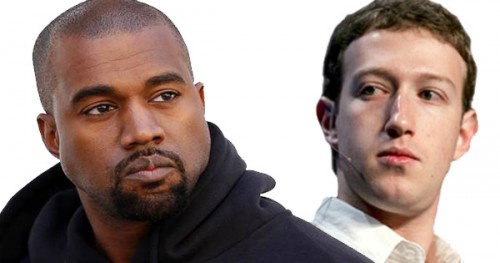 Kanye West and Mark Zuckerberg