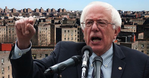 Bernie Sanders With Ghetto Background