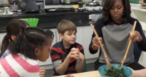 Michelle Obama Surprises DC Classroom