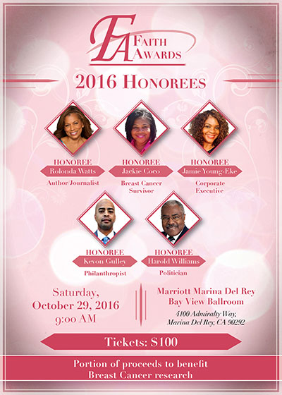 Faith Awards Honorees