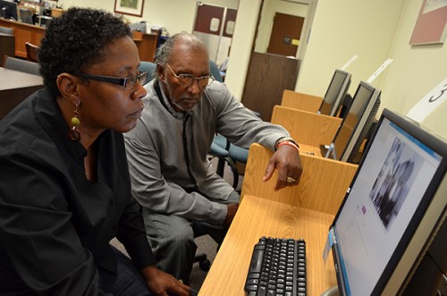 Antoinette Harrell & Johnny Lee Gaddy Researching at the Florida State Archives