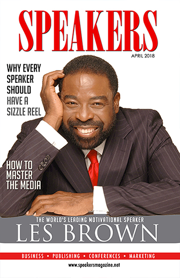 Speakers Magazine cover with Les Brown