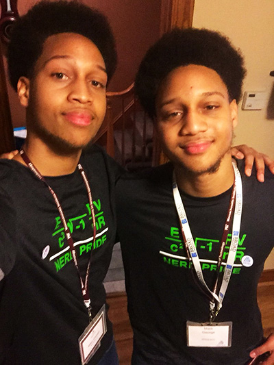 18-year old twin brothers Malik and Miles George