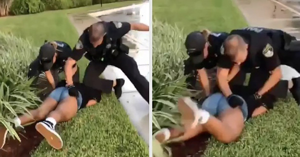 Florida police punching 14-year old Black girl
