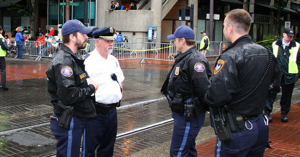 Portland police officers