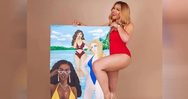 Kinyatta Gray, founder of Glam Beach Towels